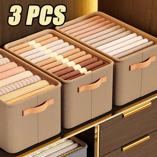 Organizador de Ropa Plegable de Tela Premium – ¡Comprá 1 y Llevate 3!